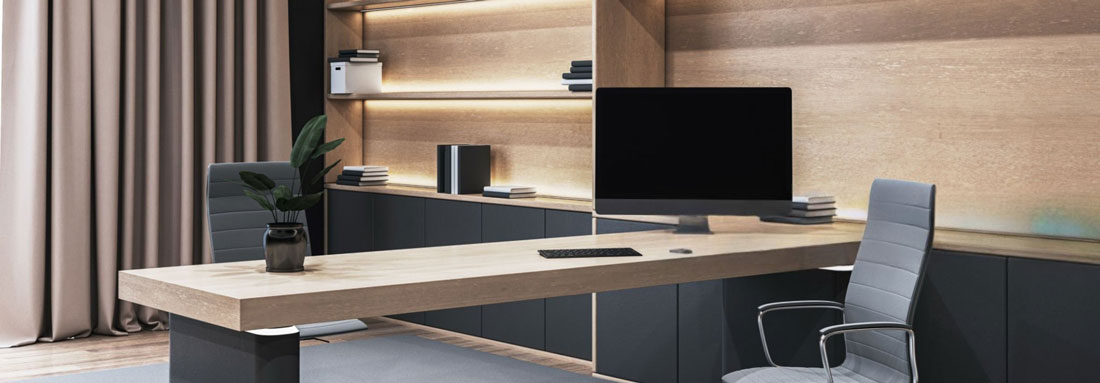Modern law office workspace