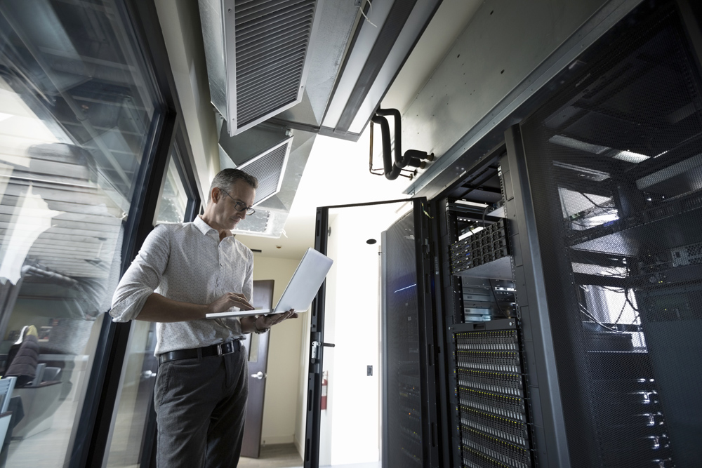 Certified penetration tester probing for vulnerabilities