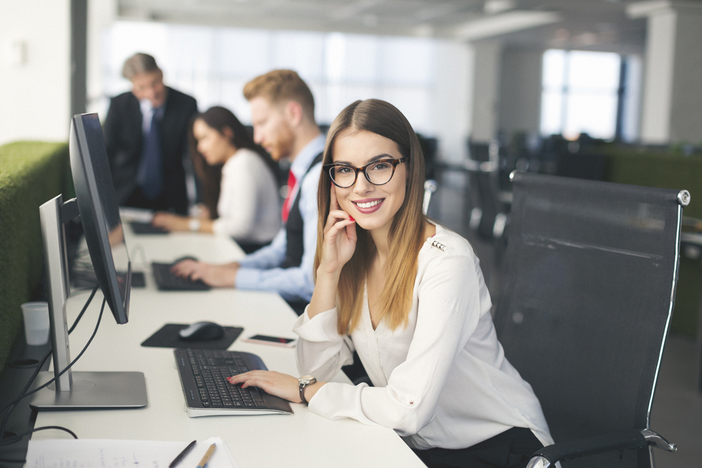 Consultant reviewing a firm's technology environment