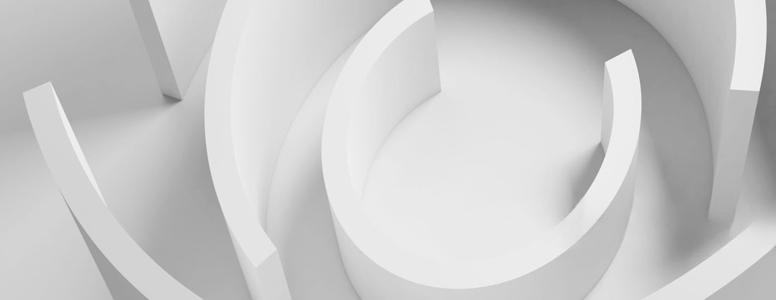 Interlocking curved structure representing Microsoft 365 aligned around Clio