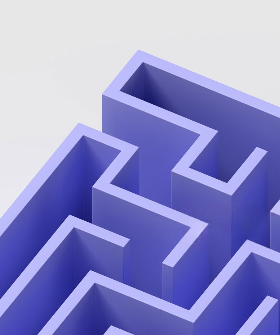 Maze representing Microsoft 365 environments growing complex as firms grow